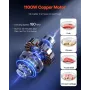 Meat Grinder, 14 Lbs/Min Electric Meat Grinder, Slicer, Sausage Stuffer with Blade, Grinding Plate, Sausage Maker, Stainless Ste