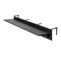 Balcony Hanging Table, 12 x 59 in Folding Balcony Railing Table, Outdoor Balcony Bar Table for Railings, 50 lbs Loading, Fit Rai