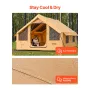 Inflatable Tents for Camping, 5-8 Person Easy Setup Blow up Tent with Hand Pump, Luxury Glamping Tent with 2 Skylights, Canopy, 