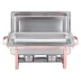VEVOR Chafing Dish Buffet Set, 8 Qt 2 Pack, Stainless Steel Chafer with 2 Full Size Pans, Rectangle Catering Warmer Server with 