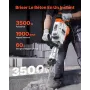 Demolition Jack Hammer, 3500W Jack Hammer Concrete Breaker, 1900 BPM Heavy Duty Electric Jack Hammer, 2pcs Chisel with Gloves & 