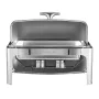 VEVOR Roll Top Chafing Dish Buffet Complete Set, 9Qt Stainless Steel Chafer with Full Size Pan, Rectangle Catering Warmer Server