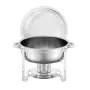 Chafing Dish Buffet Set, 5 Qt 4 Pack, Stainless Steel Chafer with 4 Full Size Pans, Round Catering Warmer Server with Lid Water 
