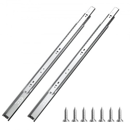 Drawer Cabinet Slides Side Mount 22 inch 10 Pairs 100 LB Load Replacement