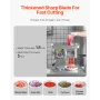 VEVOR Meat Grinder, 11 Lbs/Min Electric Meat Grinder, Slicer, Sausage Stuffer with Blade, Grinding Plate, Sausage Maker, Stainle