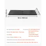 Gym Wall Padding, 60 x 20 x 2 inch Tear-Resistant Wall Mat, Removable 2" Thick Foam High Density Basketball Court Wall-Mounted P