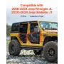 Jeep Tube Doors, 4-Door, Adventure Style Jeep Tubular Door with DOT Certified Rear View Mirrors, Jeep Doors with Rear Mirrors fo