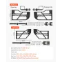 Jeep Tube Doors, 4-Door, Hunting Style Jeep Tubular Door with DOT Certified Rear View Mirrors, Jeep Doors with Rear Mirrors for 