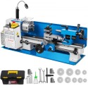 Mini Metal Lathe 550W Variable Speed Metal Lathe 50 to 2500Rpm Precision Mini Benchtop Lathe 7x14 Inch for Mini Precision Parts