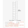VEVOR Over the Door Pantry Organizer, 9-tier Pantry Organization and Storage, Heavy Duty Stål hængende krydderihylde, Justerbar