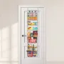 Over the Door Pantry Organizer, 9-Tier Pantry Organization and Storage, Heavy-Duty Steel Hanging Spice Rack, Adjustable Wall Sea