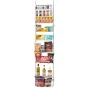 Over the Door Pantry Organizer, 9-Tier Pantry Organization and Storage, Heavy-Duty Steel Hanging Spice Rack, Adjustable Wall Sea