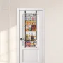 Over the Door Pantry Organizer, 6-Tier Pantry Organization and Storage, Heavy-Duty Steel Hanging Spice Rack, Adjustable Wall Sea