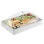 VEVOR Countertop Food Serving Display Container, 1 x 1 Pan Stainless Steel Food Serving Tray, Buffet Condiment Dispenser Display