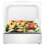 VEVOR Countertop Food Serving Display Container, 1 x 1/2 Pan Stainless Steel Food Serving Tray, Buffet Condiment Dispenser Displ