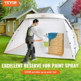 Spraymaling husly, 10x7x6ft bærbart spraymalingstelt med