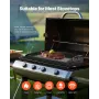 Carbon Steel Griddle, 24x16 inch Universal Flat Top Rectangular Plate, Gas Grill Griddle for BBQ Grill, Teppanyaki, Portable Fam