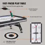VEVOR Air-Powered Hockey Table, Indoor Hockey Table for Kids and Adults, LED Sports Hockey Game with 2 Pucks, 2 Pushers, and Ele