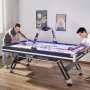 Air-Powered Hockey Table, Indoor Hockey Table for Kids and Adults, LED Sports Hockey Game with 2 Pucks, 2 Pushers, and Electroni
