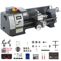 Updated 750W Mini Metal Lathe 8x16 Inch Metal Lathe with Luxury Accessory Box, 50-2500PRM Infinitely Variable Speeds MT3