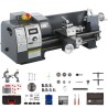 Updated 750W Mini Metal Lathe 8x16 Inch Metal Lathe with Luxury Accessory Box, 50-2500PRM Infinitely Variable Speeds MT3