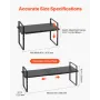VEVOR Adjustable Kitchen Cabinet Shelf Organizer, Expandable 2 Tier Cabinet Shelf, Stackable Countertop Organizers and Storage S