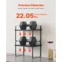 Adjustable Kitchen Cabinet Shelf Organizer, Expandable 2 Tier Cabinet Shelf, Stackable Countertop Organizers and Storage Shelf R