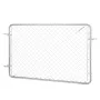 VEVOR Chain Link Fence Gate, 72 x 48 in, Adjustable Chain Link Fence Panel, Fit 2.2-6 ft (W) x 6 ft (H) Garden Fence Gate Openin