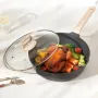 17-delt gryder og pander sæt nonstick, granit køkkengrej sæt