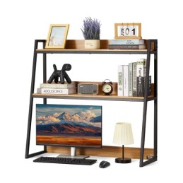 Desktop Bookhelf Desktop Storage Organizer 2-lags til kontor og hjem