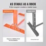 Hydraulic, 12 Ton H-Frame Floor, Stamping Plates, Adjustable Working Table Height for Bending or Straightening Metal, Garages, o