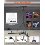 VEVOR 2 in 1 Punching Bag Stand, Steel Heavy Duty Workout Equipment, Adjustable Height Boxing Punching Bag Stand with Pull Up Ba