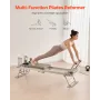 VEVOR Foldbar Pilates Reformer, Pilates træningsmaskine til hjemmegymnastikstudie, Pilates seng med dobbelt modstand - Spring &