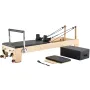 VEVOR Pilates Reformer Machine, Wooden Pilates Workout Equipment for Home Gym Studio Use, Pilates Bed with Dual Resistance- Spri