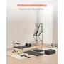 Pilates Reformer, Wooden Pilates Machine for Home Gym Studio, Strength Training Workout Equipment with Dual Resistance, Reformer