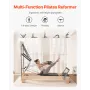 VEVOR Pilates Reformer, Pilates Træmaskine til Home Gym Studio, Styrketræning træningsudstyr med dobbelt modstand, Re