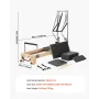 VEVOR Pilates Reformer, Pilates Træmaskine til Home Gym Studio, Styrketræning træningsudstyr med dobbelt modstand, Re