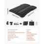 Car Air Mattress, Inflatable Car Camping Mattress, Flocking Thickened Travel Beds, Durable Portable Sleeping Pad with Air Pump, 