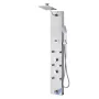 VEVOR Shower Panel Tower System with Rainfall Shower Head, LED, 49 in Brushed Stainless Steel Shower Column, 4-Function Faucet, 