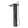 Shower Panel Tower System with Rainfall Shower Head, 49 in Brushed Stainless Steel Shower Column, 4-Function Faucet, Wall-Mount 