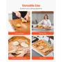Noodle Board Stove Cover, Stove Top Cover Board for Gas Burners & Electric Stove, Pine Wood Cutting Board with Handles, RV Stove