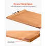 VEVOR Noodle Board Stove Cover, Stove Top Cover Board for Gas Burners & Electric Stove, Pine Wood Cutting Board with Handles, RV