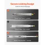 1 Pair Full Extension Drawer Slides 16 18 20 24 30 35 37.4 59 24 32 36 40 48 60 in, 250 lbs Load Capacity Locking Drawer Slides,