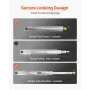 1 Pair Full Extension Drawer Slides 16 18 20 24 30 35 37.4 59 24 32 36 40 48 60 in, 250 lbs Load Capacity Locking Drawer Slides,