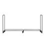 2.4m Outdoor Firewood Rack with Cover, 244 cm x 36 cm x 117 cm, Heavy Duty Firewood Holder & 600D Oxford Waterproof Cover for Fi