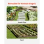 Steel Landscape Edging, 5 Packs 39 x 4 in Rust-Resistant Metal Landscape Edging, Bendable Garden Edging Border, Heavy Duty Lawn 