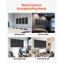 VEVOR 4 PCS Acoustic Panels, 2 inch Thick 23.6 x 11.8 inch Fiberglass Sound Absorbing Panels, Self-adhesive Soundproof Wall Boar