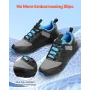 VEVOR Cross Training Shoes, W Width Sneakers UK Size 7, Wide Toe Box Shoes with Arch Support & Adjustable Lace-up, Training Shoe