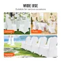 Stretch Spandex Folding Chair Covers, Universal Fitted Arched Front Cover, Removable Washable Protective Slipcovers, for Wedding