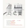 Stainless Steel Dog Washing Station, 127 cm Pet Grooming Tub w/ Stairs, PE Water Filter Board, Faucet & Showerhead & Soap Holder